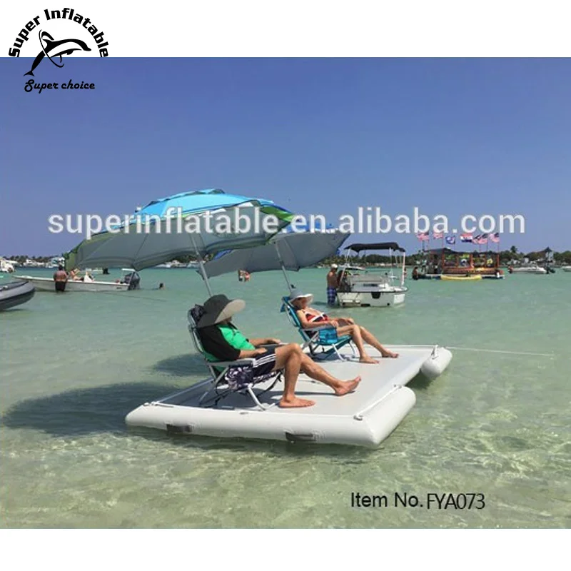 Классический дизайн, плавающий рыболовный остров, надувная плавающая лодка, док-платформа