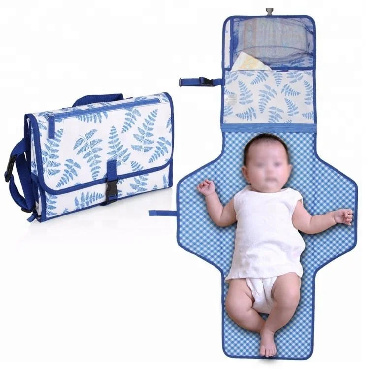 Travel Full Printing Hanging Baby Diaper Changing Pad Portable nappy change mat clutch