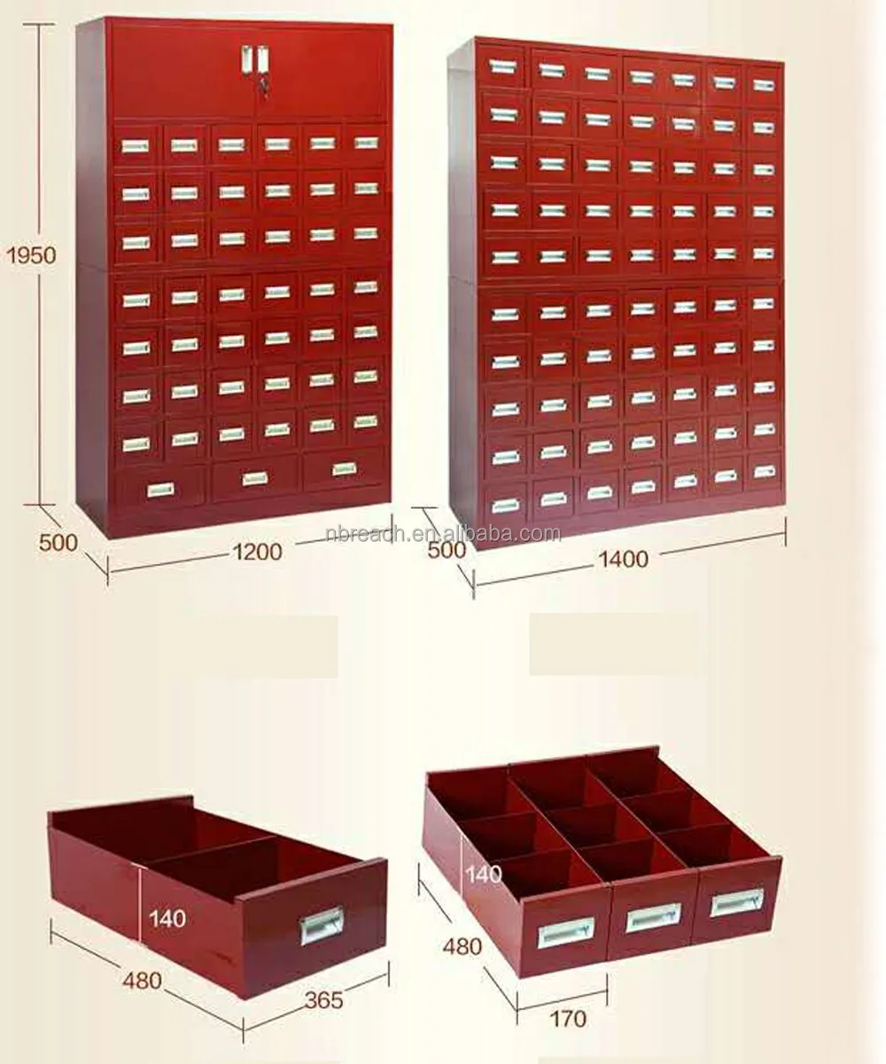 45 drawers apothecary cabinet steel lockers with multi drawers