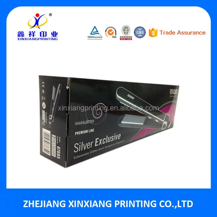 Customized Your Logo Hair Straightener Flat Iron Packaging Box