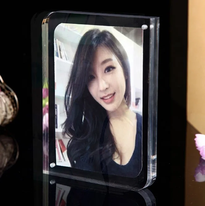 Custom clear acrylic hot sexy girls photo frame digital picture photo frame