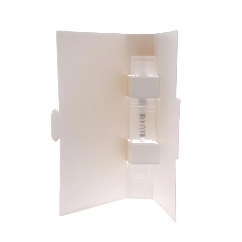 Custom Gold Black White Art paper Lip Balm Glass Vial Perfume Sample Paper Card Holder
