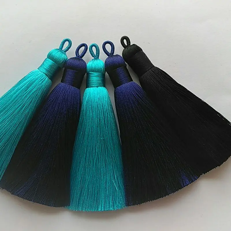 wholesale 9cm silk tassels with 1.2cm diameter for jewelry,free sample 1000 colors to choose