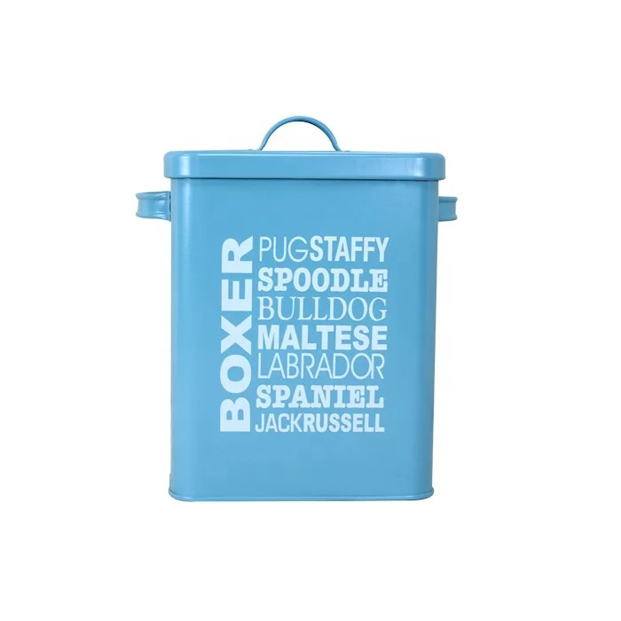 T037 Square Iron Laundry/Washing Powder Bin Metal Bins With Lid and Handle