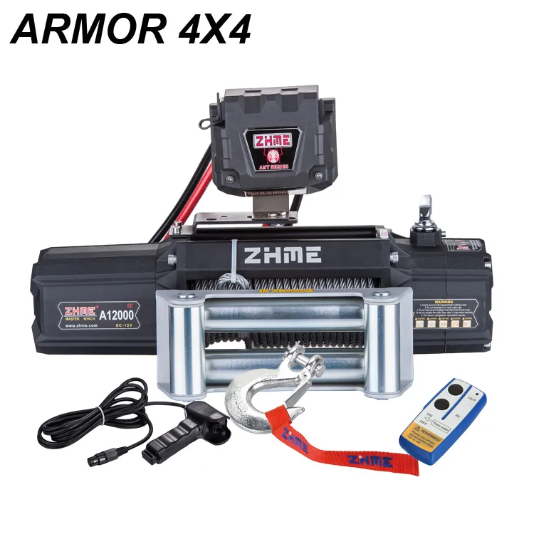 9500lbs pull super performance power 12v electric winch for sale with steel cable