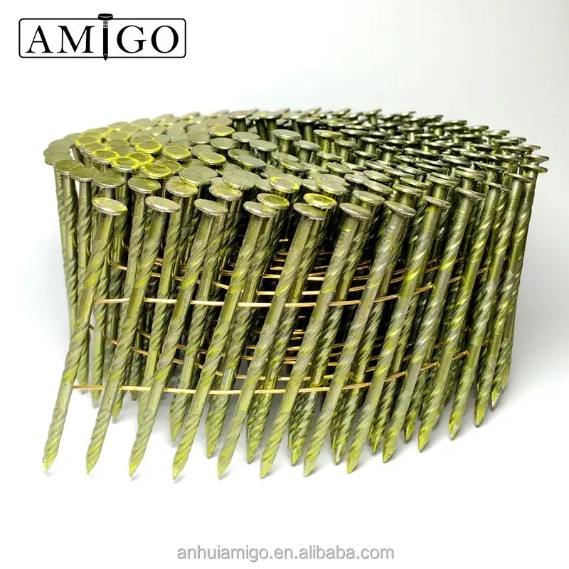 2'x0.099'/2-1/4'x0.099'/ 2-1/2'x0.099' wire coil nails/clavos rolado para maderas