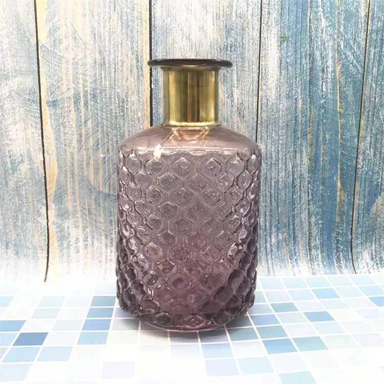 
Decorative European glass vase blue for glass vase cheap 