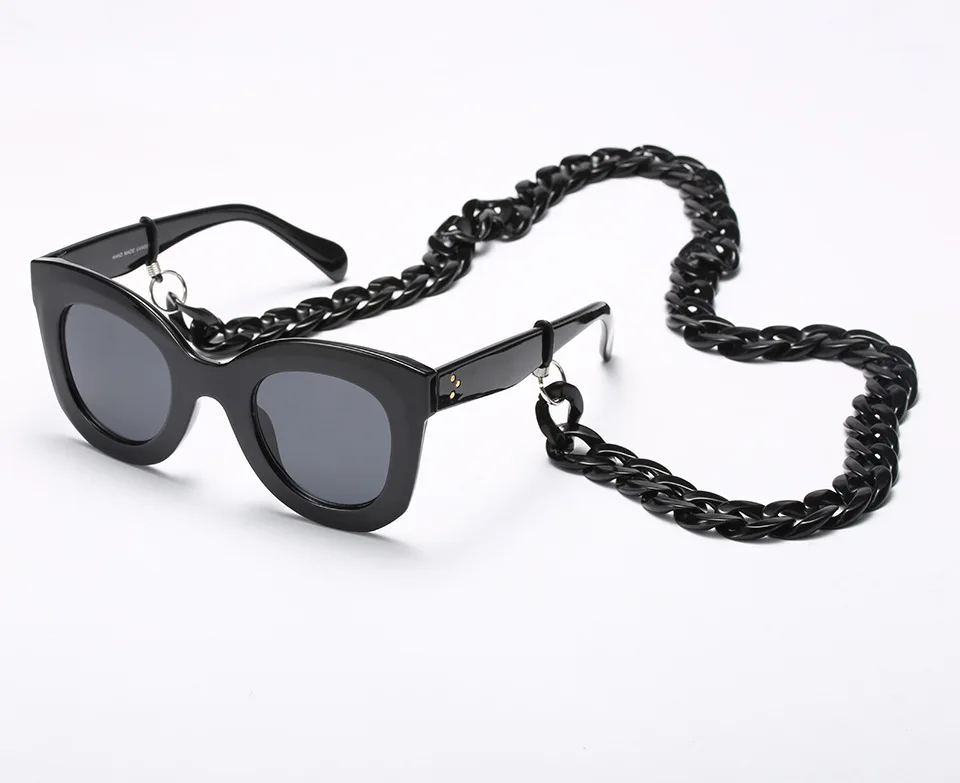 Simple Glasses Chain Fashion Acrylic Reading Glasses Hanging Neck Chain Sunglasses Chain & Largands
