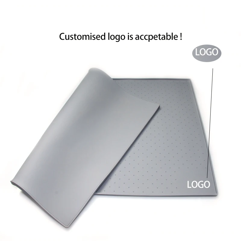 Large Waterproof Dog And Cat Feeding Mat  Multiple Sizes Silicone Pet Food Mat
