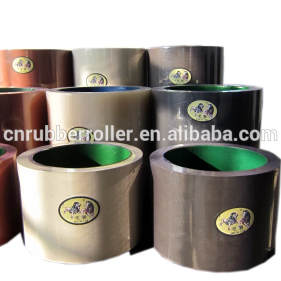 black color aluminum drum milling rice rubber roller