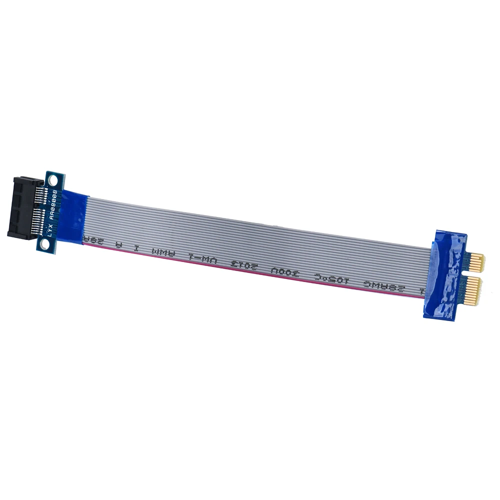 Meitk PCI-E ленты шлейф удлинитель 1X линии PCI-E двойной скорость мужчин и женщин Кабель-адаптер