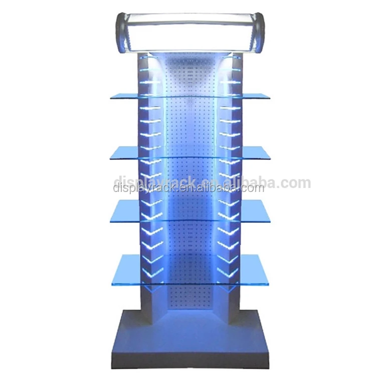 perfume glass display stand new design accessory display rack for retail store powder coated accessory display racks