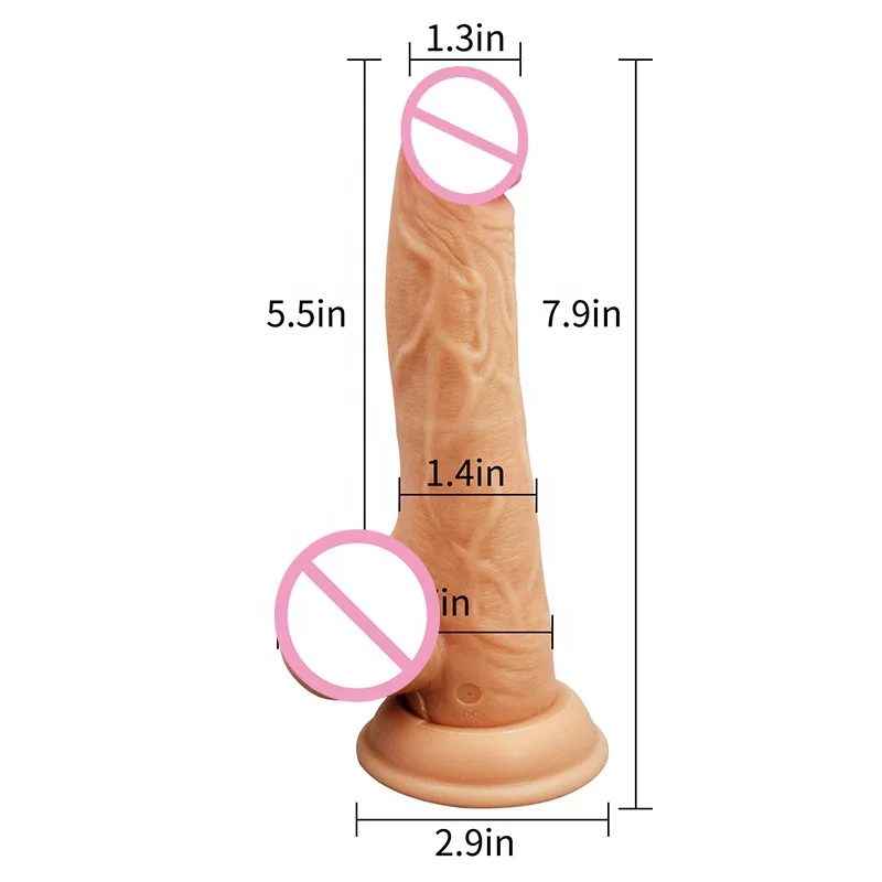 Liquid Silicone Dildo Artificial Vibrating Realistic Penis Mushroom Head Horse Dildo With Suction Cup Sex Toys for Couple