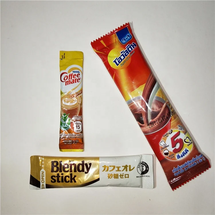 Aluminum Back Sealing Coffee Milk Tea Powder Packaging Bag Stick Pack Film