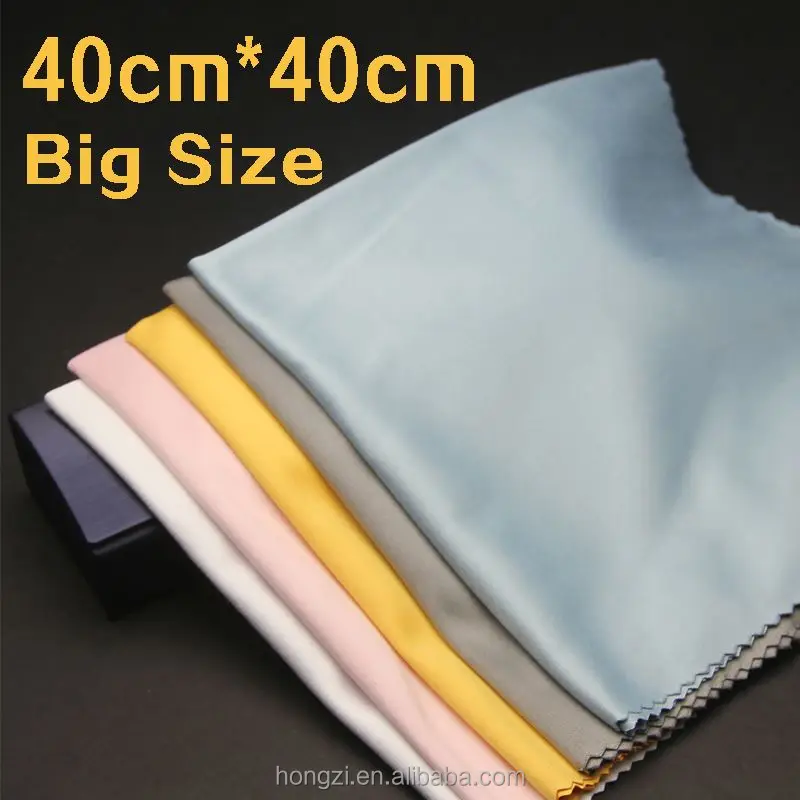 40x40cm Large Size Lens Clothes Cleaning Cloth Microfiber Sunglasses Eyeglasses Camera Glasses Duster Wipes