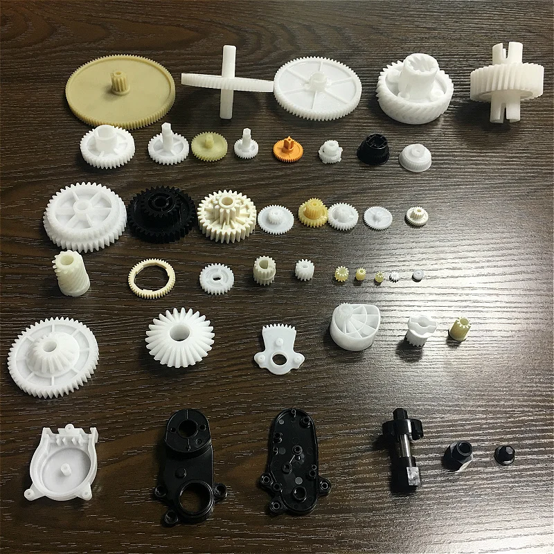 ABS pa66+30gf  Nylon POM Derlin super reducing running rear spur helical worm bevel ring plastic gear manufacturer