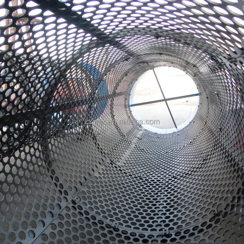 Industrial Compost Drum Sieve With Chute