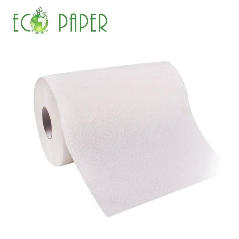 2ply Высококачественная впитывающая кухонная Бумага для полотенец, рулон бамбуковой целлюлозы, водопоглощение 21 г/м2, требования заказчика
