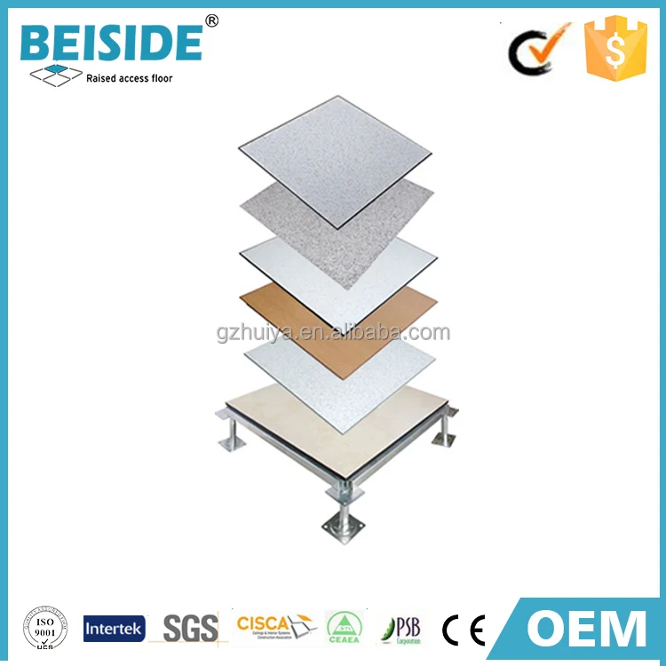 
most popular hpl pvc raised access floor with strings and pedestal 