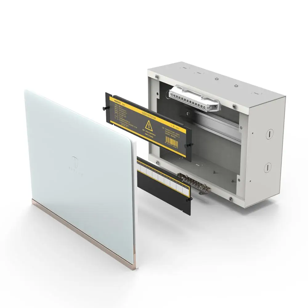 Matech high-end металлические 12 способ 1-14way Оптическое волокно распределительный шкаф для умный выключатель и контроля холодильного агрегата