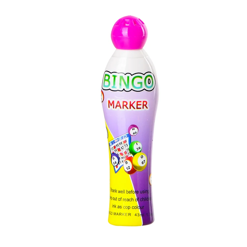 best selling 40ml bingo dabber RAINBOW Classic style  CH2810 24 colors high quality ink bingo game marker