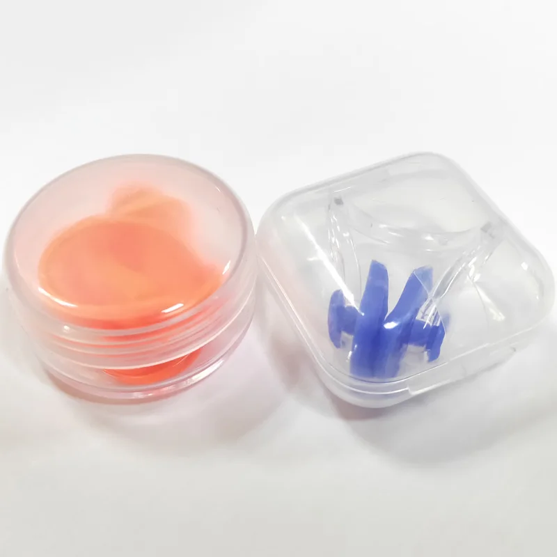 
Swimming products non-toxic silicone diving dearplug and nose clip 