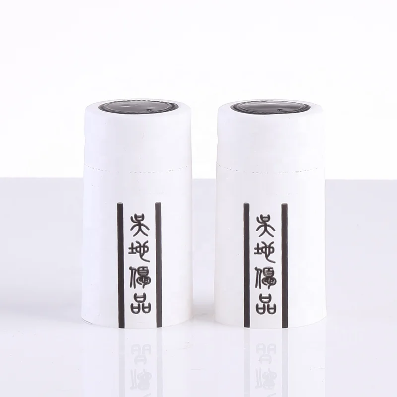 Silver Color Wine Glass Bottle Black PVC Shrink Capsules