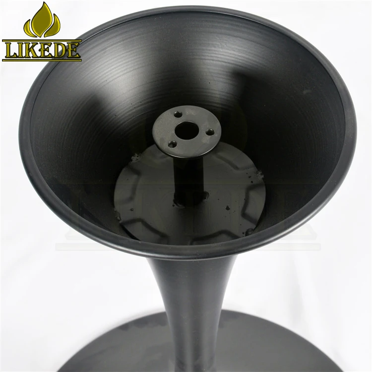 Newest marble table base black iron tulip table leg saarinen table base