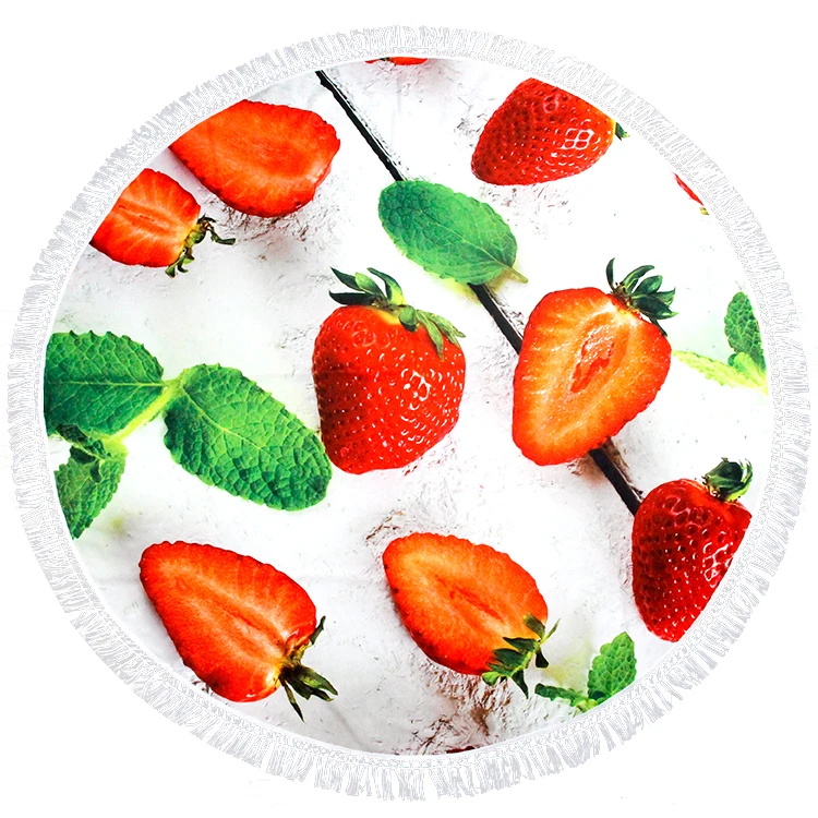 Custom round beach towels pattern custom towels for summer holiday outdoor