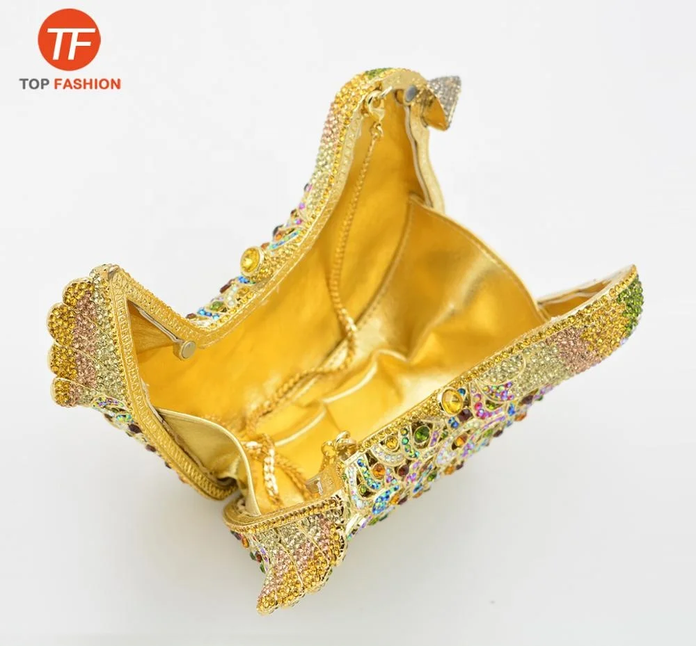 Роскошная вечерняя сумка-клатч с кристаллами и стразами от производителя