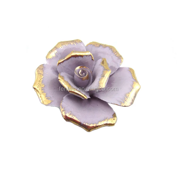 Decorative Luxury Handmade Porcelain Making Miniature Ceramic Flowers For Crafts