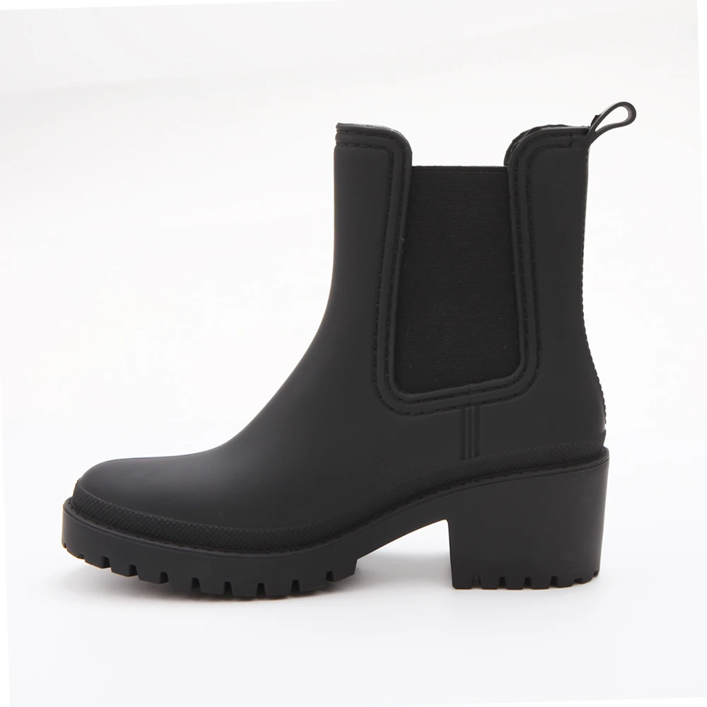 fashion shoes rain boots waterproof gum boots wellies chelsea high heel rain boots durable female rain shoes