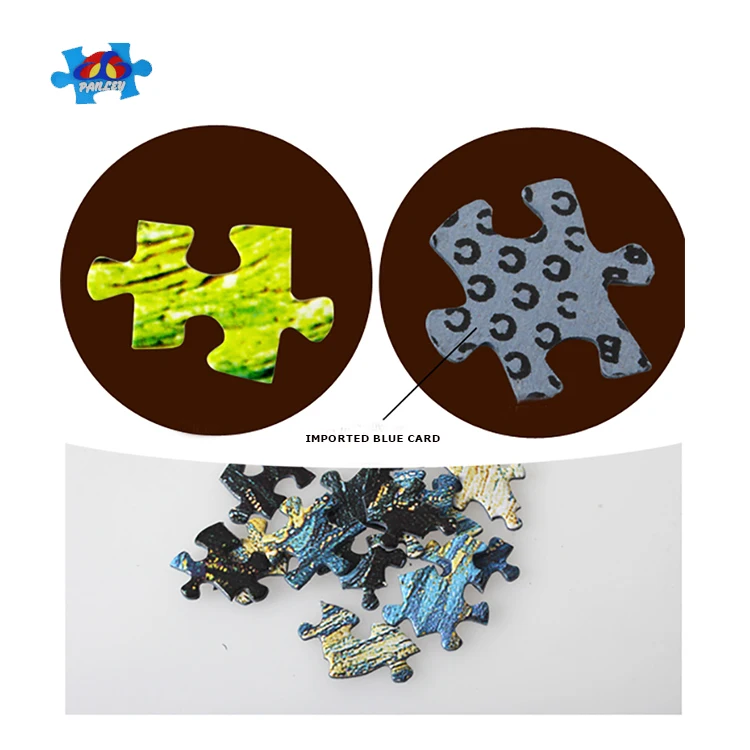 Wholesale Custom Photo Printable Cardboard Paper Jigsaw Puzzle for Kid Educational Toy