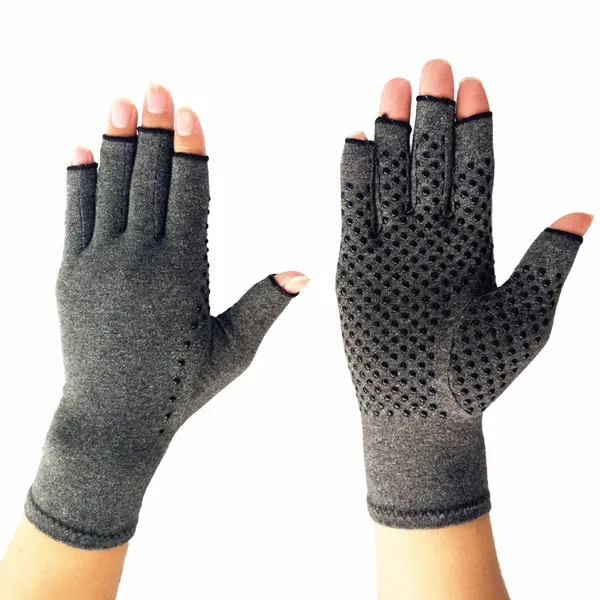 Factory wholesale Anti Arthritis Fingerless Compression Therapy Gloves