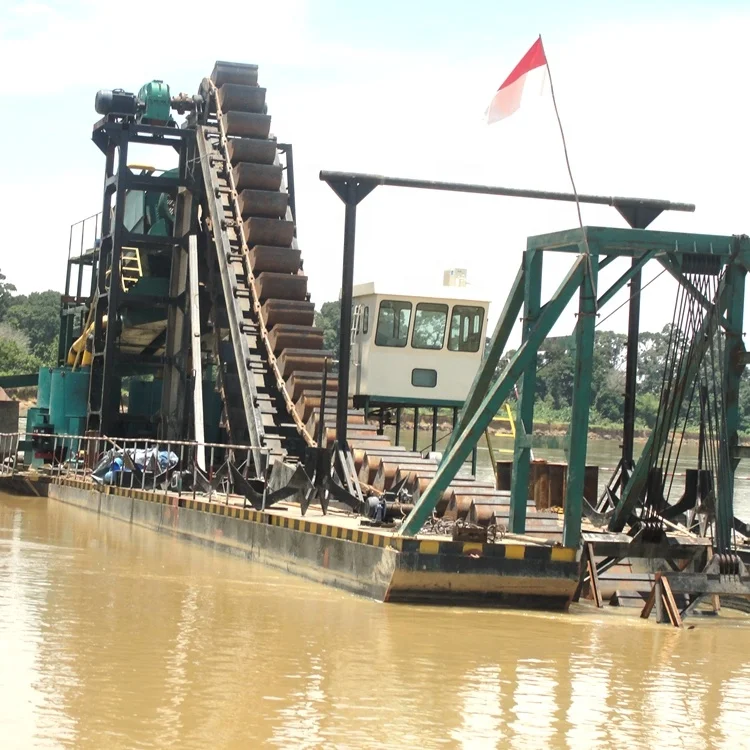 SINOLINKING chain bucket dredger floating gold dredge for sale
