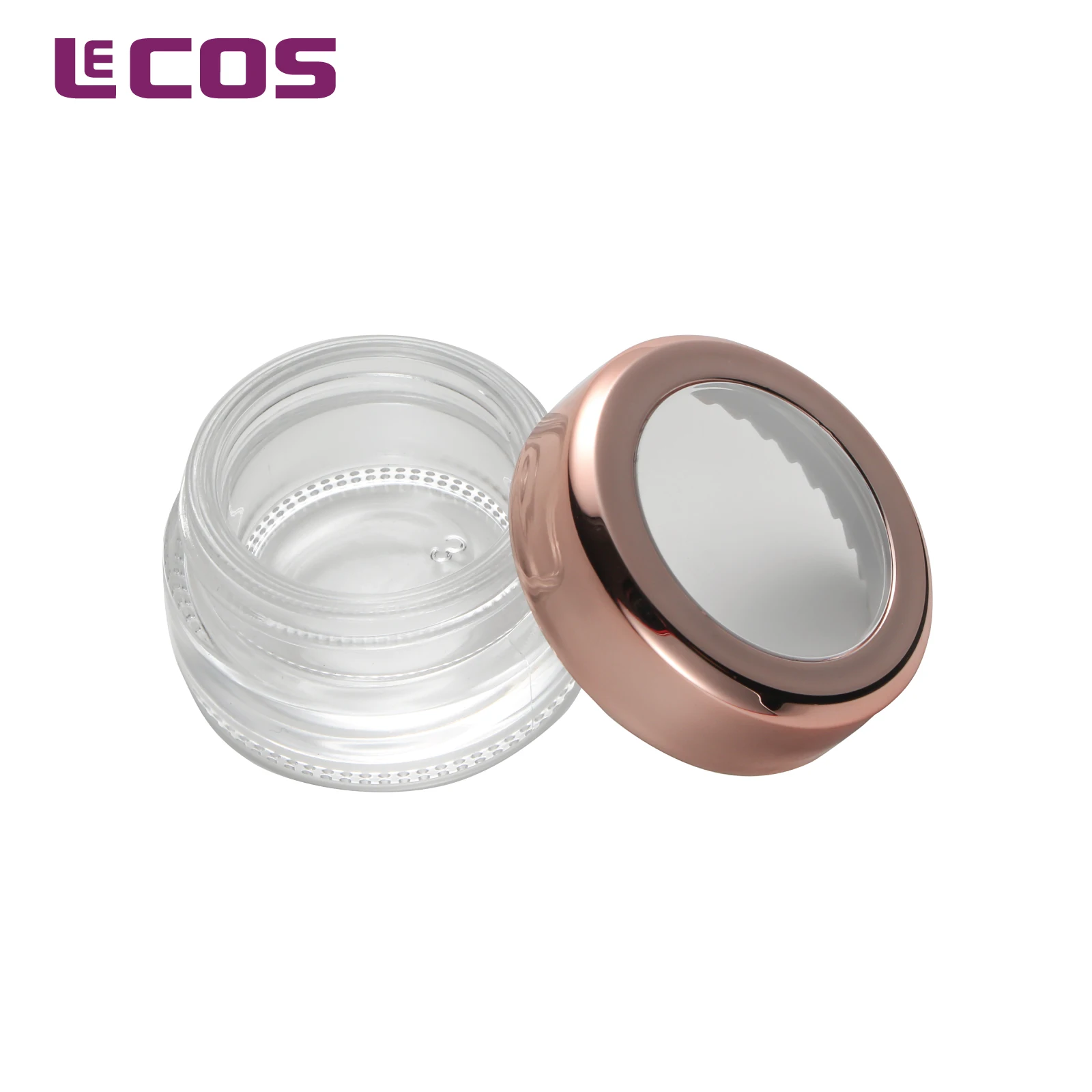 10g Glass Jar With Window Cap For Cream eyeshadow