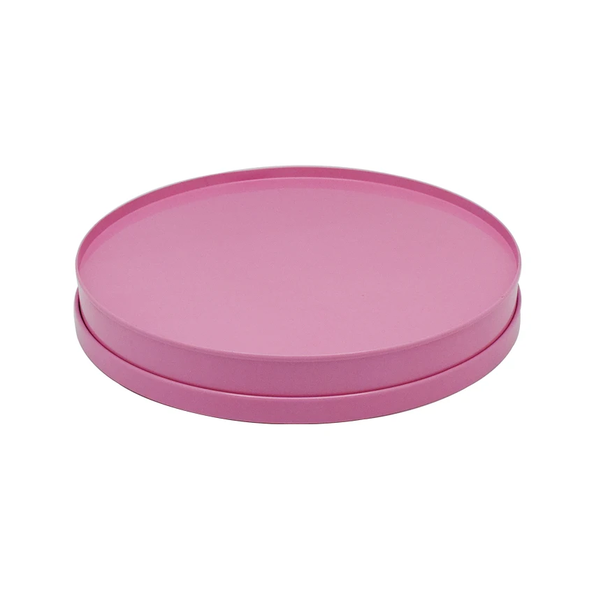 
CMYK full color printing 2-piece round candy tin can mint tin box wholesale 