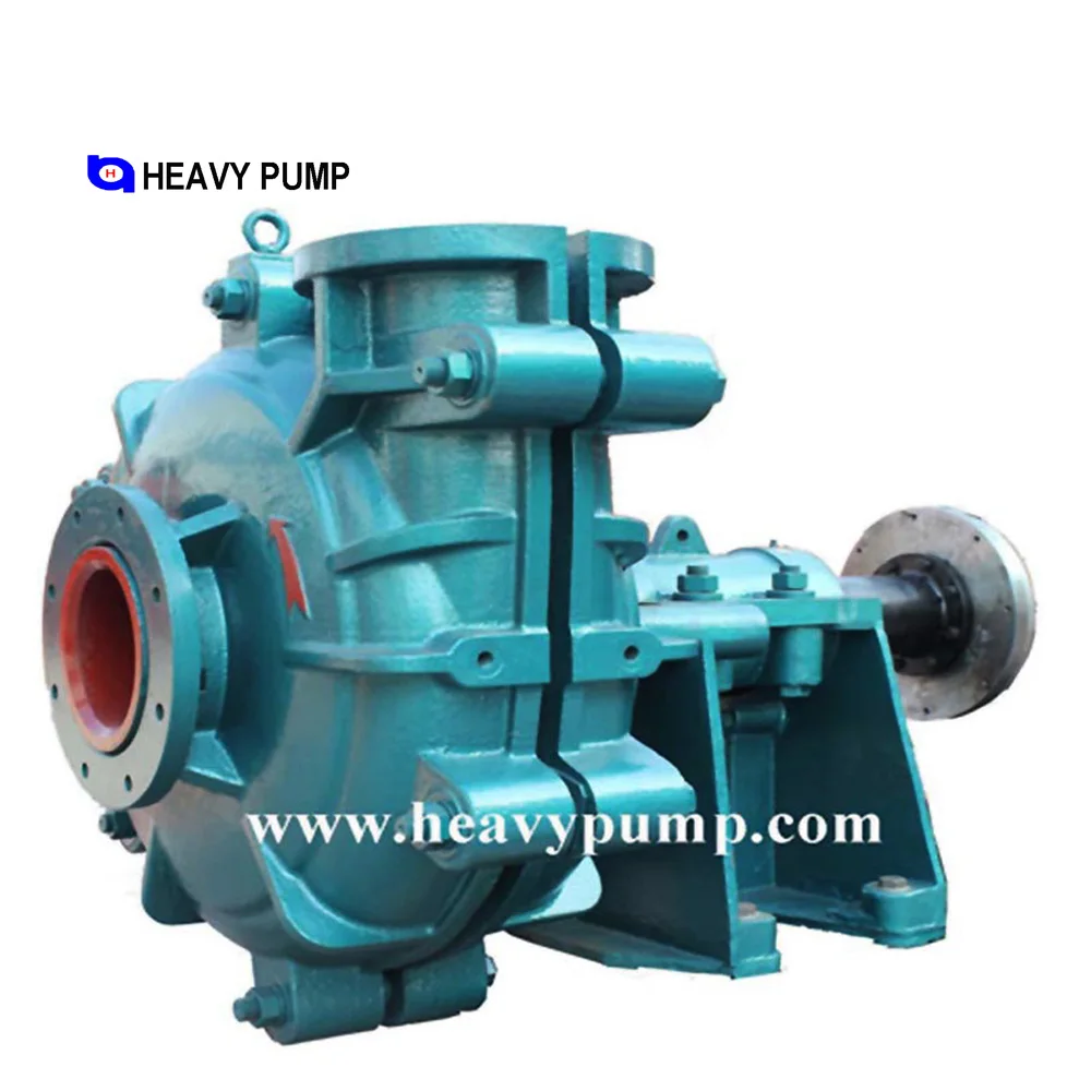 Factory supply 8 inch medium HS Slurry Pump rubber and metal linings cr 26 or rubber slurry pump