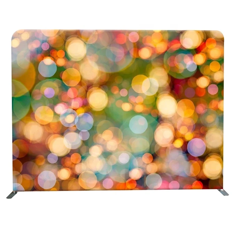 
Trade show Portable full color straight photobooth pillow case backdrop 8ft for photo 