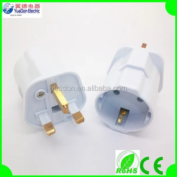 Легкий Конвертер ЕС ВЕЛИКОБРИТАНИЯ Адаптер Зарядное Universal Travel Разъем Питания Подключите Адаптер