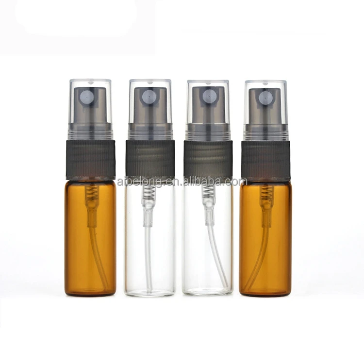 IBELONG Wholesale 5ml 10 ml 15ml 20ml Small Amber Glass Mist Spray Perfume Bottle Mist Atomizer Perfume Glass Bottle Supplier