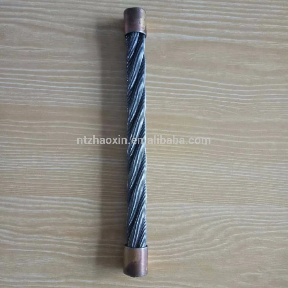 
4Vx39S+5FC 14MM 4 strand flat no-roating ungalvanized Wire Rope 