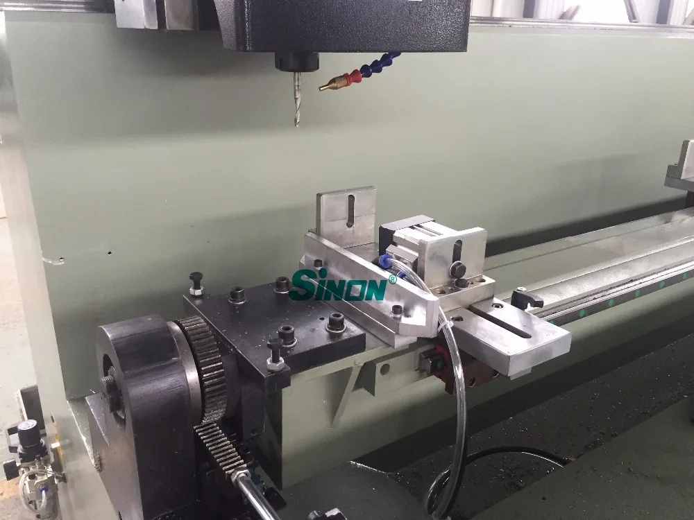 CNC 3 4 axis aluminum pvc profile multi head milling drilling machine