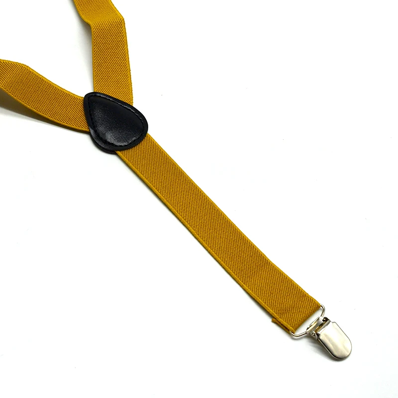 Men Suspenders Wholesale Men Suspenders 3 Clips Pure Color Multi  to Choose  Style Adult Size 120-110cm 2.5 cm Width Cheap