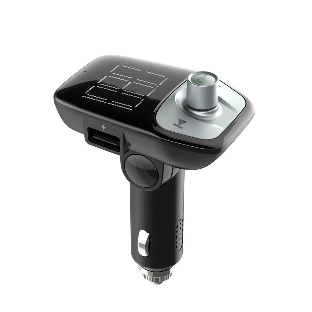 T17 2019 Latest Car MP3 Player wireless fm transmitter bluetooth connect mobile phone handsfree car kit
