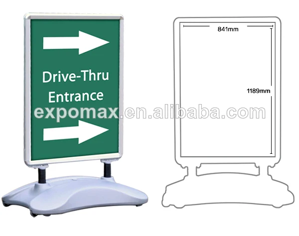 плакат тротуар знак стоять тротуаре знак