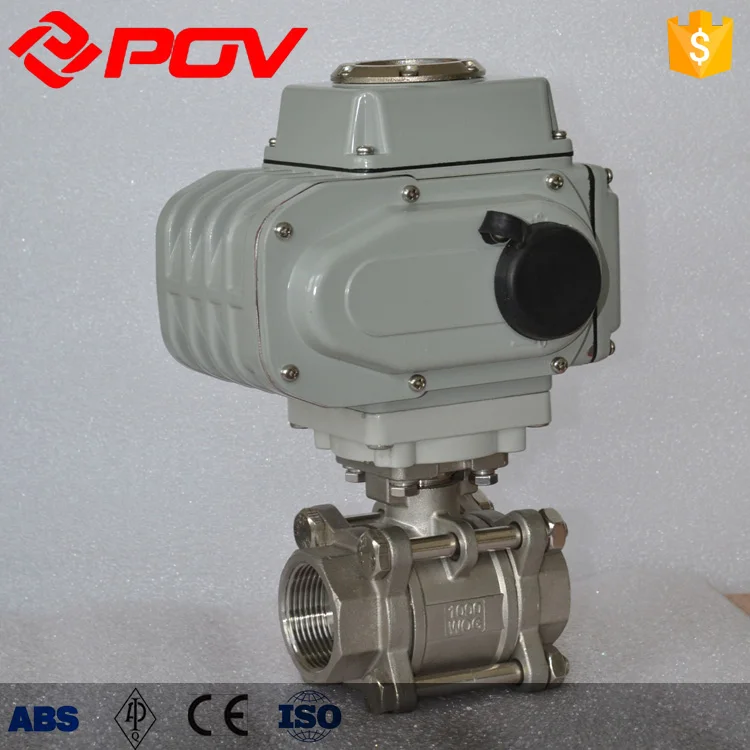 stainless steel motorized electric ball valve