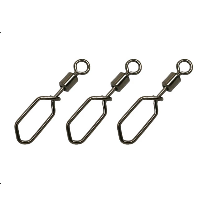 In Stock Wholesale Swing square Snap Carp Fishing Swivel with Snap