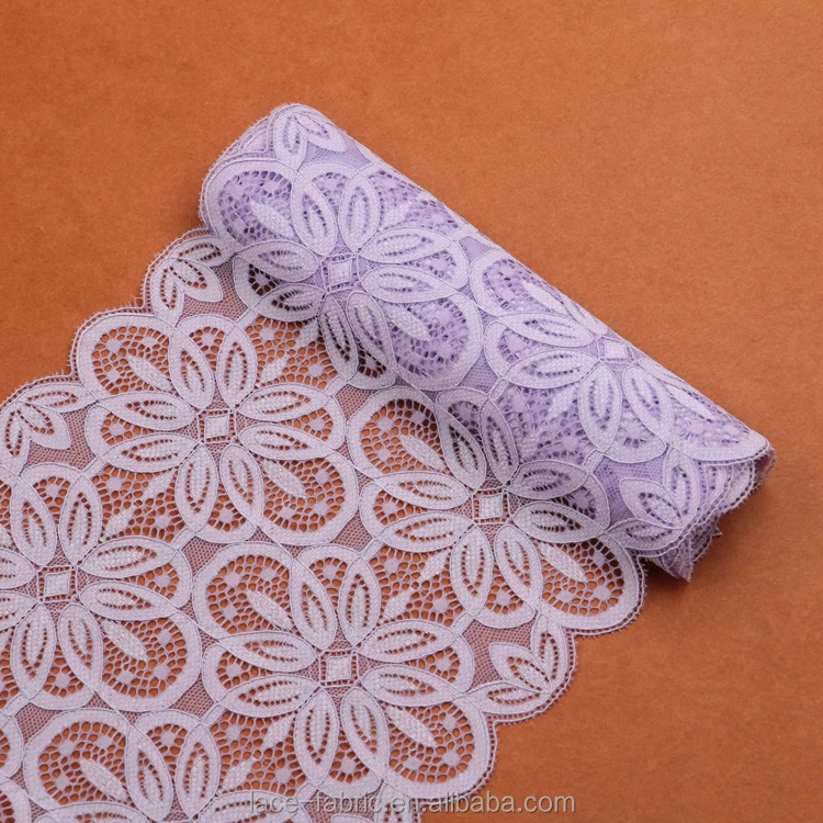  Чистая фиолетовая кружевная отделка французское кружево для нижнего белья/платья/занавески/зонтика