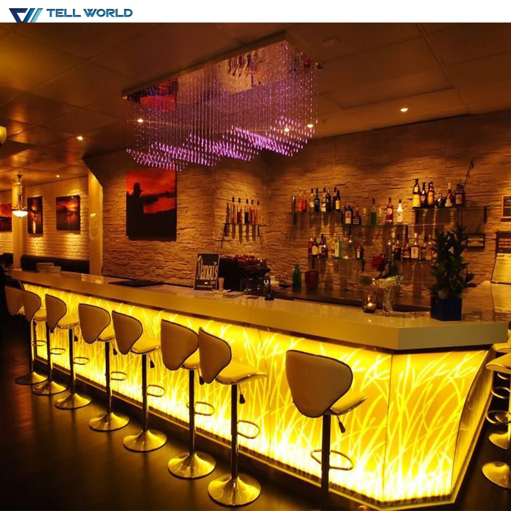 
Customized solid surface illuminated led bar counter designs Customized solid surface illuminated led bar counter designs